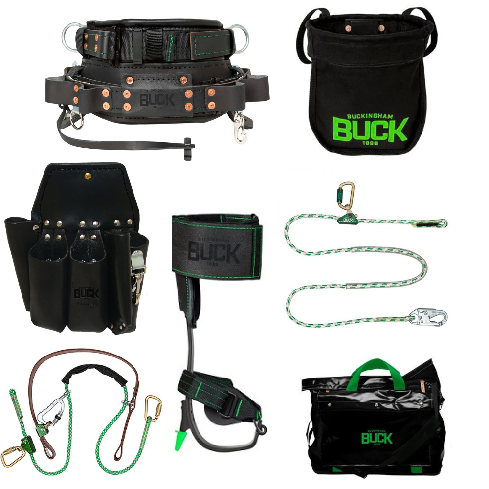 Buckingham Titanium Climber SuperSqueeze Fall Protection Lineman's Package - Distribution from GME Supply