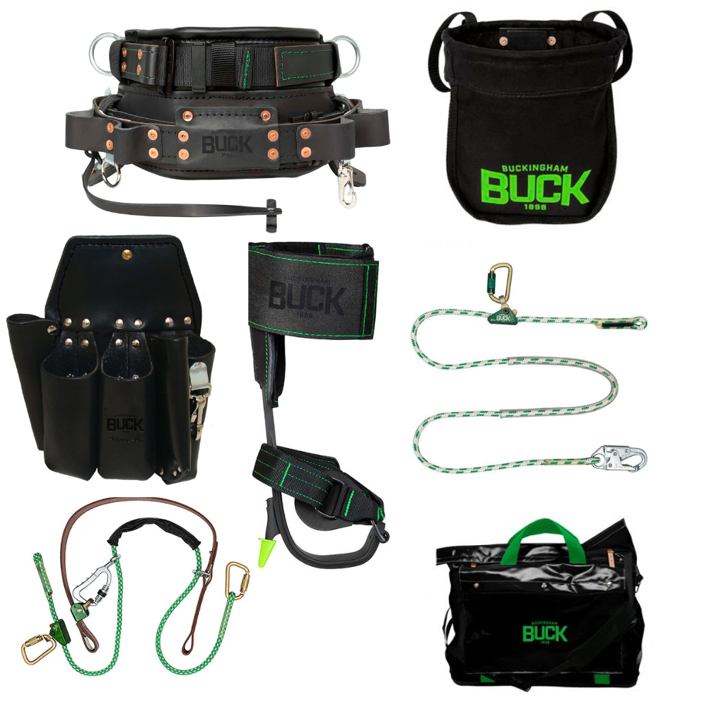 Buckingham Titanium Climber SuperSqueeze Fall Protection Lineman's Package - Transmission from GME Supply