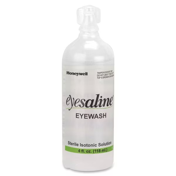 Honeywell 4oz Bottle Eyesaline Eye Wash Solution from Columbia Safety