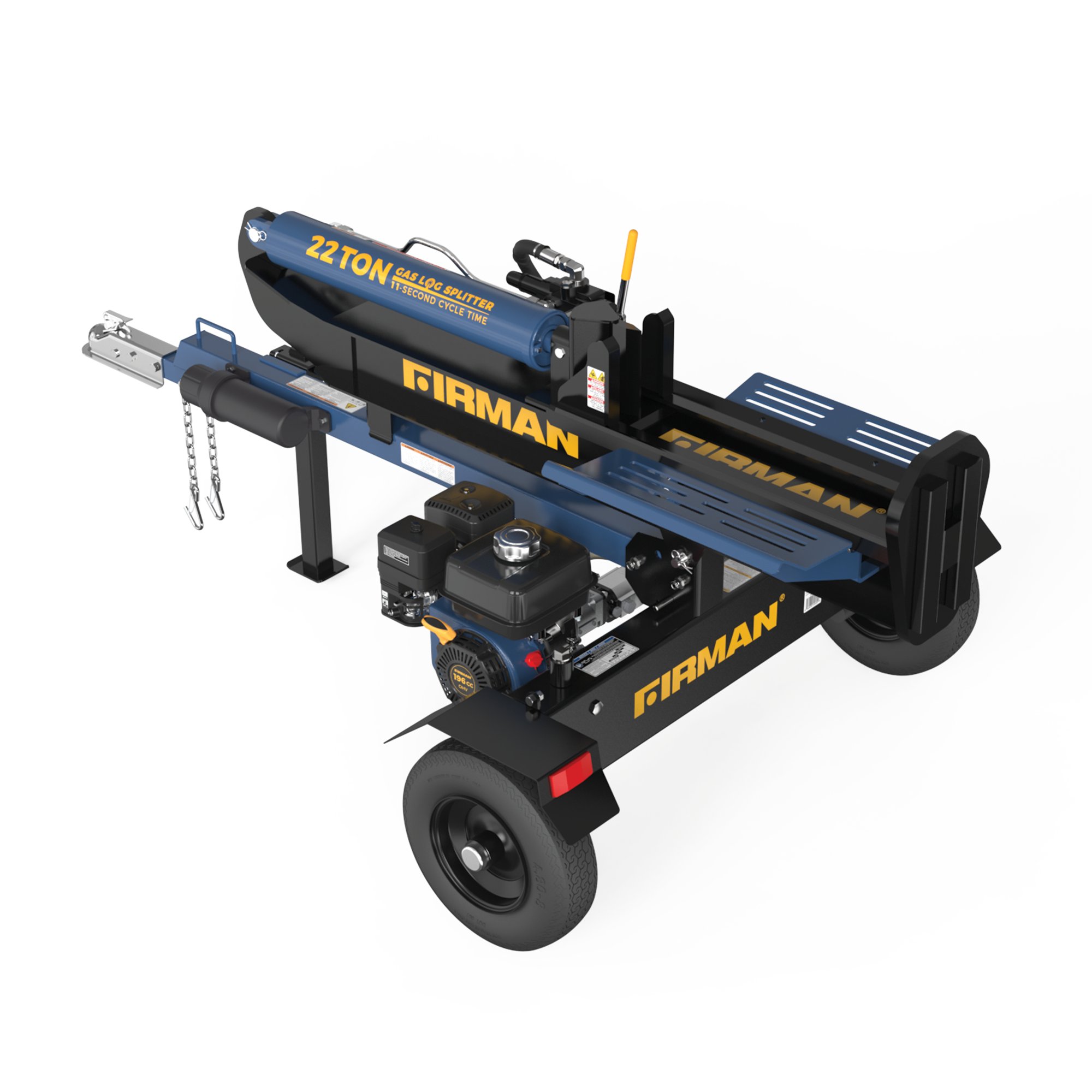 Firman Log Splitter, 22 Ton, 14 GPM from GME Supply