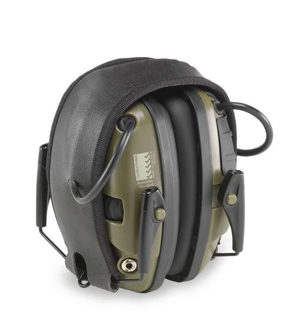 Honeywell Sport Hunter Green Over-the-Head Electronic Earmuffs from GME Supply