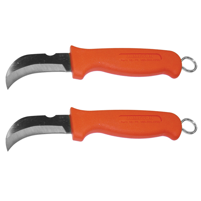 Jameson Hawkbill High Carbon Steel All-Purpose Skinning Knife (2 Pack) from GME Supply