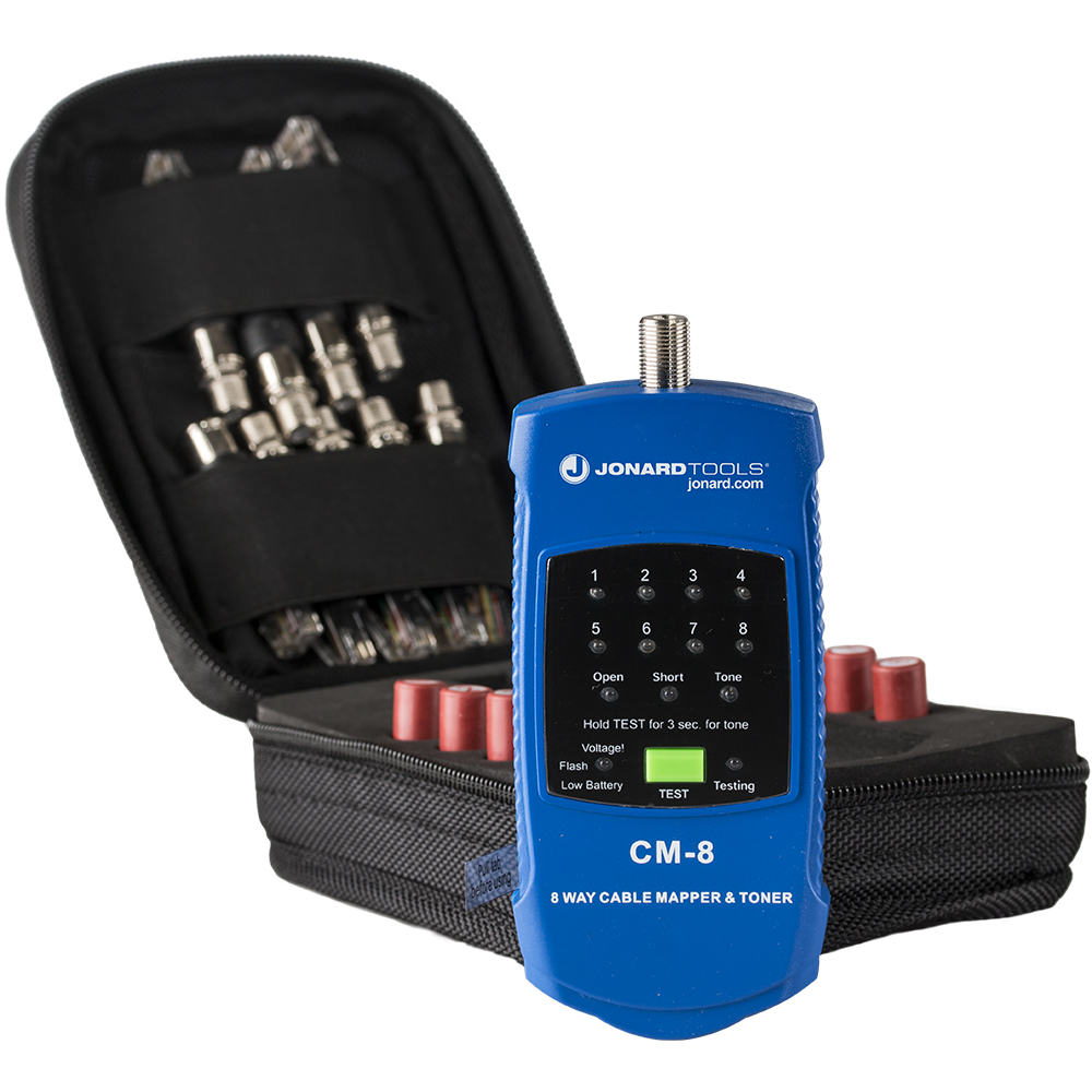 Jonard 8-Way Cable Mapper & Toner For Coax & LAN from GME Supply