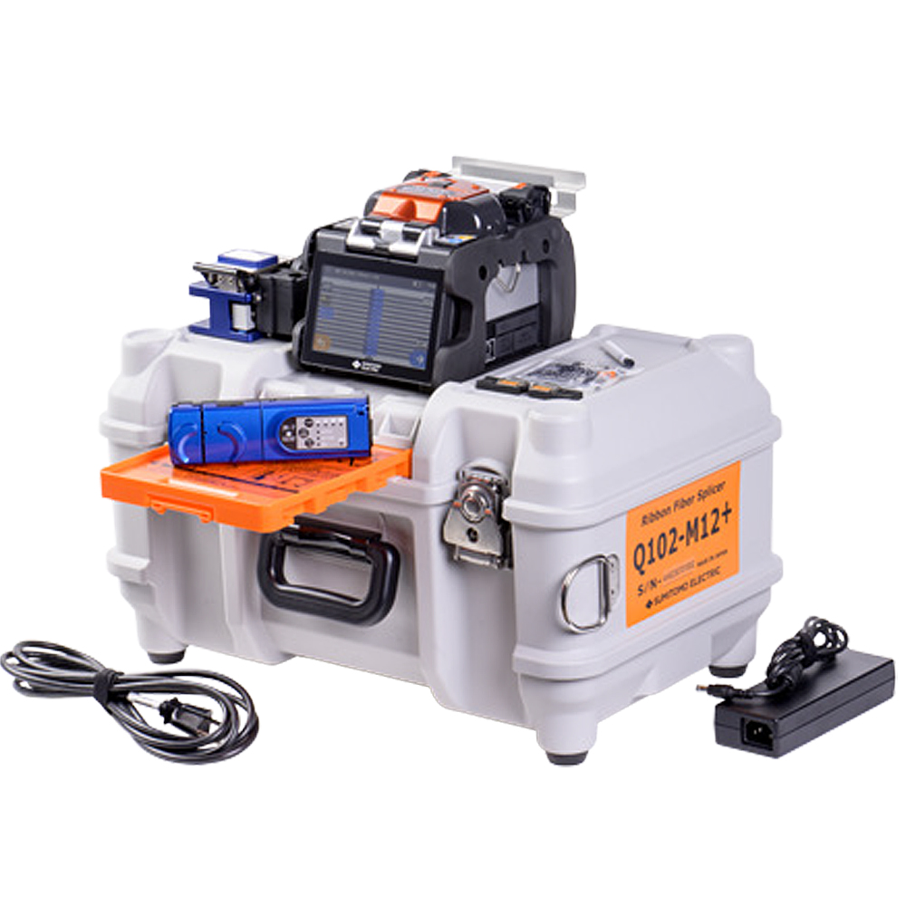 Sumitomo Electric Q102-M12+ Ribbon Fusion Splicer Kit with Fiber Arrangement Tool & Consumables Kit from GME Supply