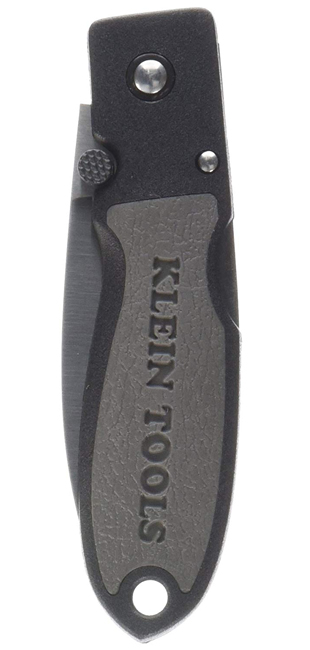 Klein Tools Lightweight 2-3/8 Inch Lockback Knife with Drop-Point Blade from GME Supply