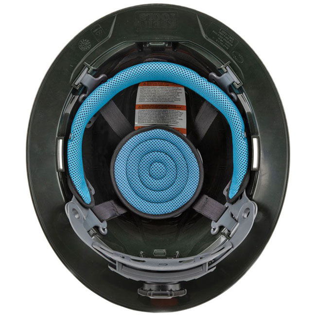 Klein Tools KARBN Non-Vented Class E Full Brim Hard Hat with Headlamp from GME Supply