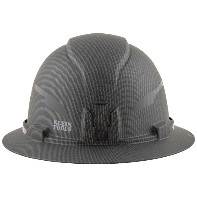 Klein Tools KARBN Non-Vented Class E Full Brim Hard Hat with Headlamp from GME Supply