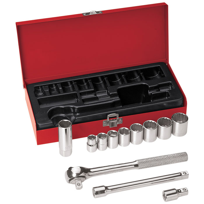 Klein Tools 3/8 Inch Drive Socket 12 Piece Wrench Set from GME Supply
