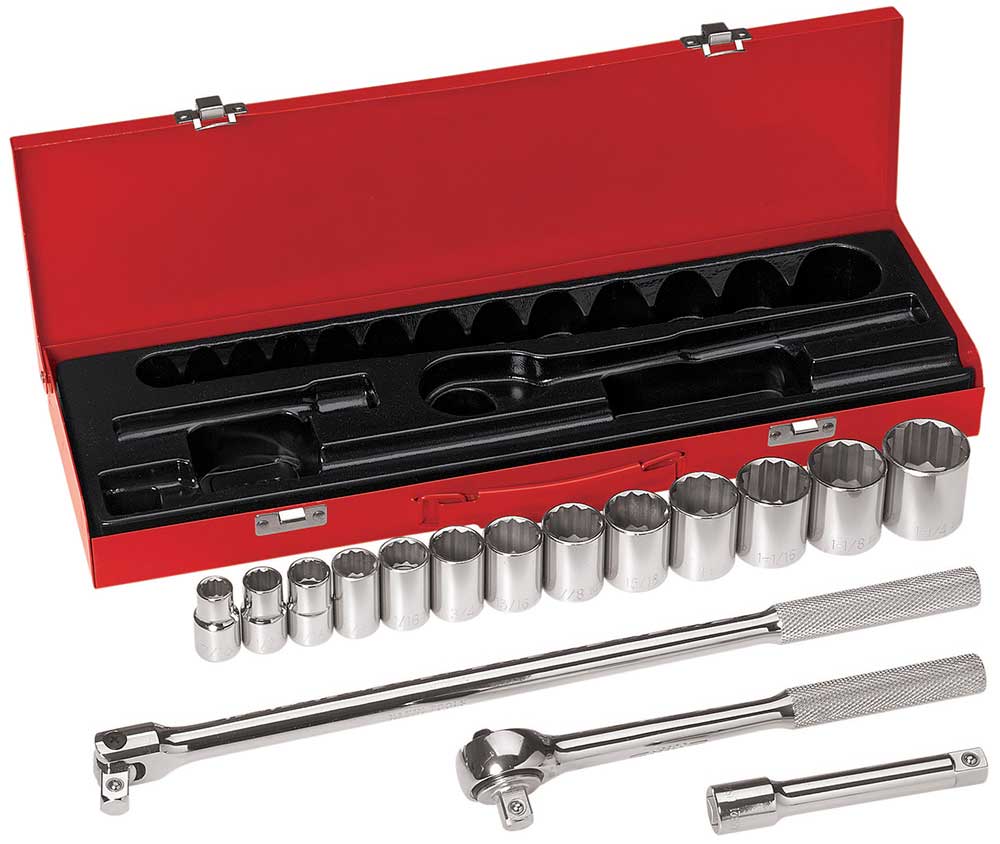 Klein Tools 1/2 Inch Drive Socket 16 Piece Wrench Set from GME Supply