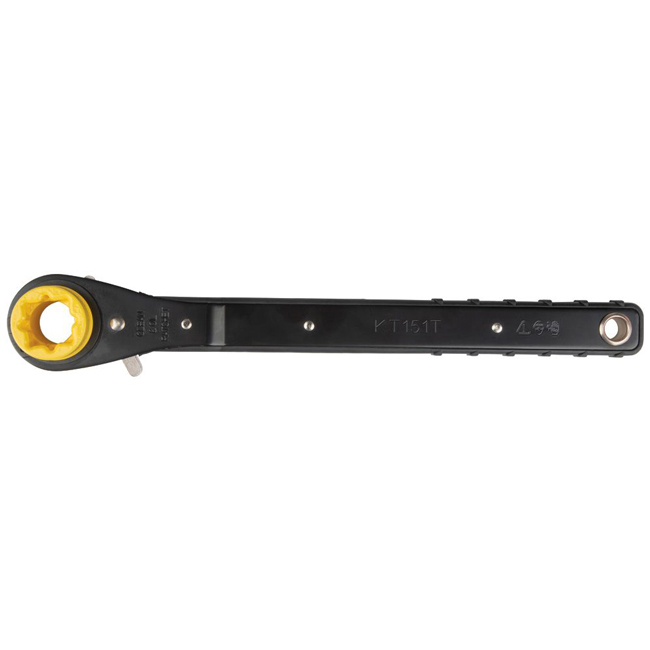Klein Tools KT151T 4-in-1 Lineman's Ratcheting Wrench from GME Supply