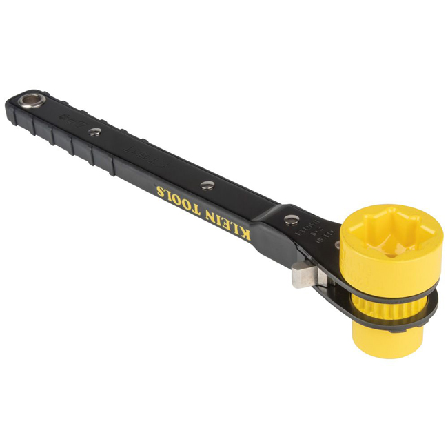Klein Tools KT151T 4-in-1 Lineman's Ratcheting Wrench from GME Supply