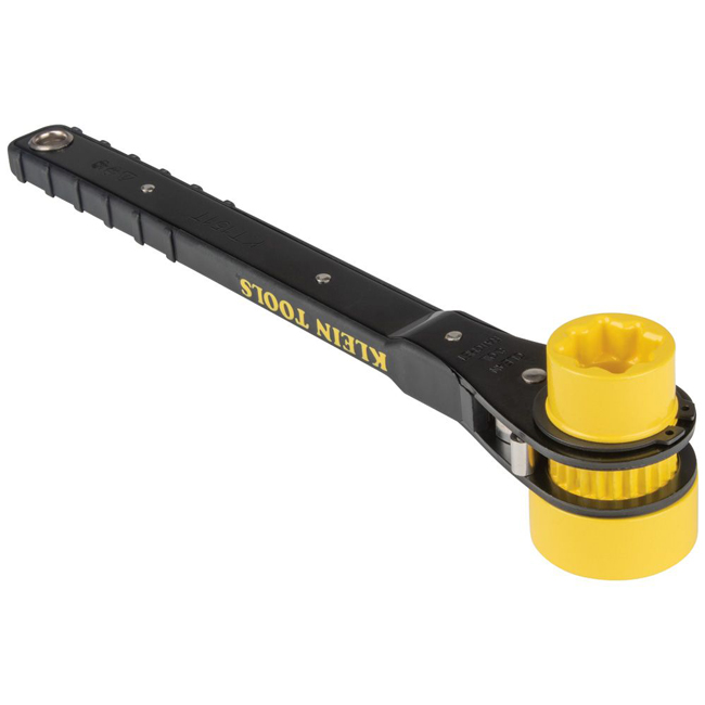 Klein Tools KT151T 4-in-1 Lineman's Ratcheting Wrench from GME Supply