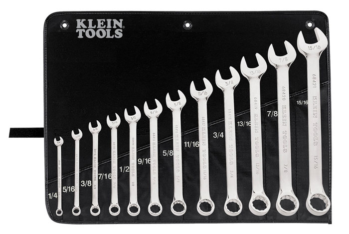 Klein Tools Combination Wrench 12 Piece Set with Pouch from GME Supply