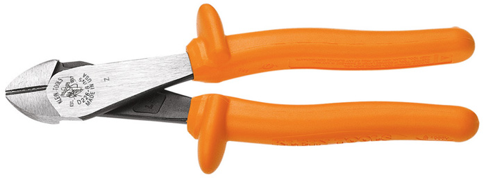 Klein Tools D2000-48-INS 8 Inch Insulated Angled Head High-Leverage Diagonal-Cutting Pliers from GME Supply