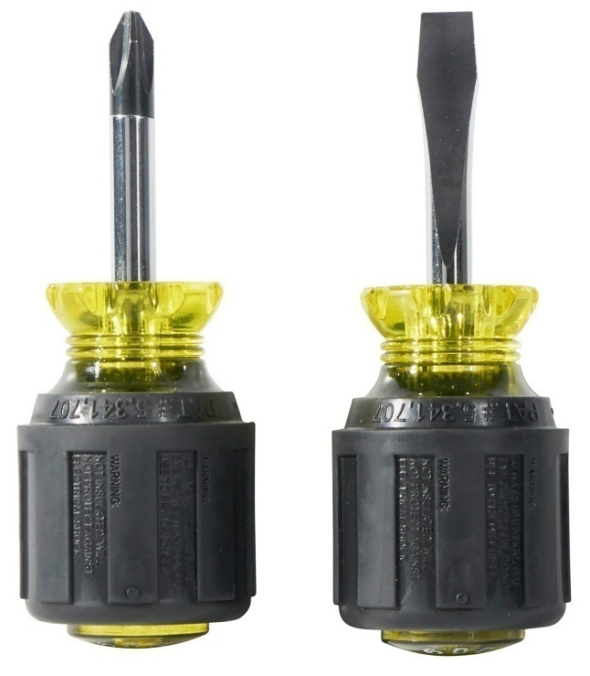 Klein Tools 2 Piece Stubby Screwdriver Set from GME Supply