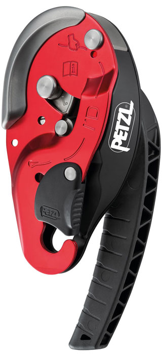 Petzl I'D L Self-Braking Descender (Red) from GME Supply