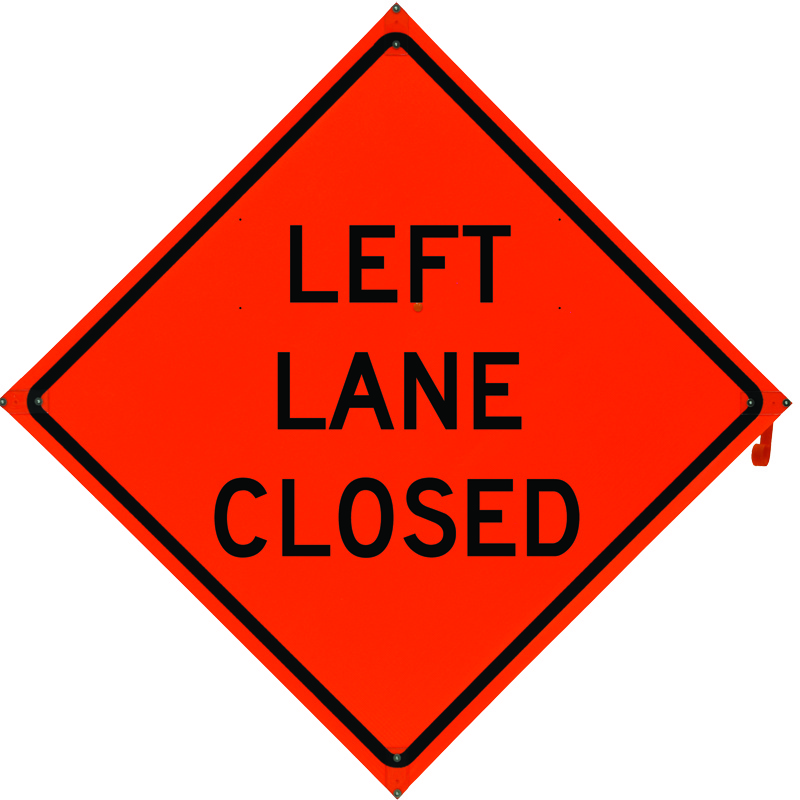 Bone Safety Left Lane Closed  from GME Supply