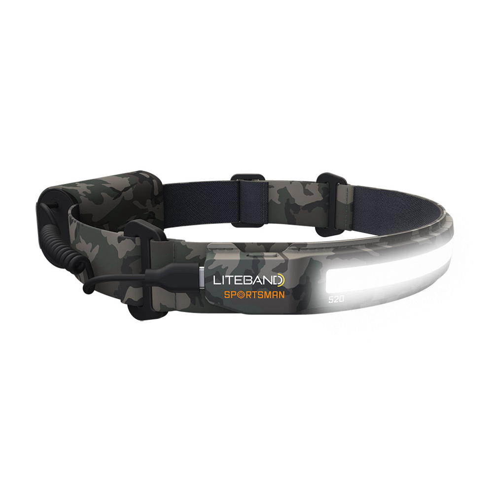 LITEBAND SPORTSMAN 520 Lumens Wide-Beam LED Rechargeable Headlamp with Green Night Mode  from GME Supply