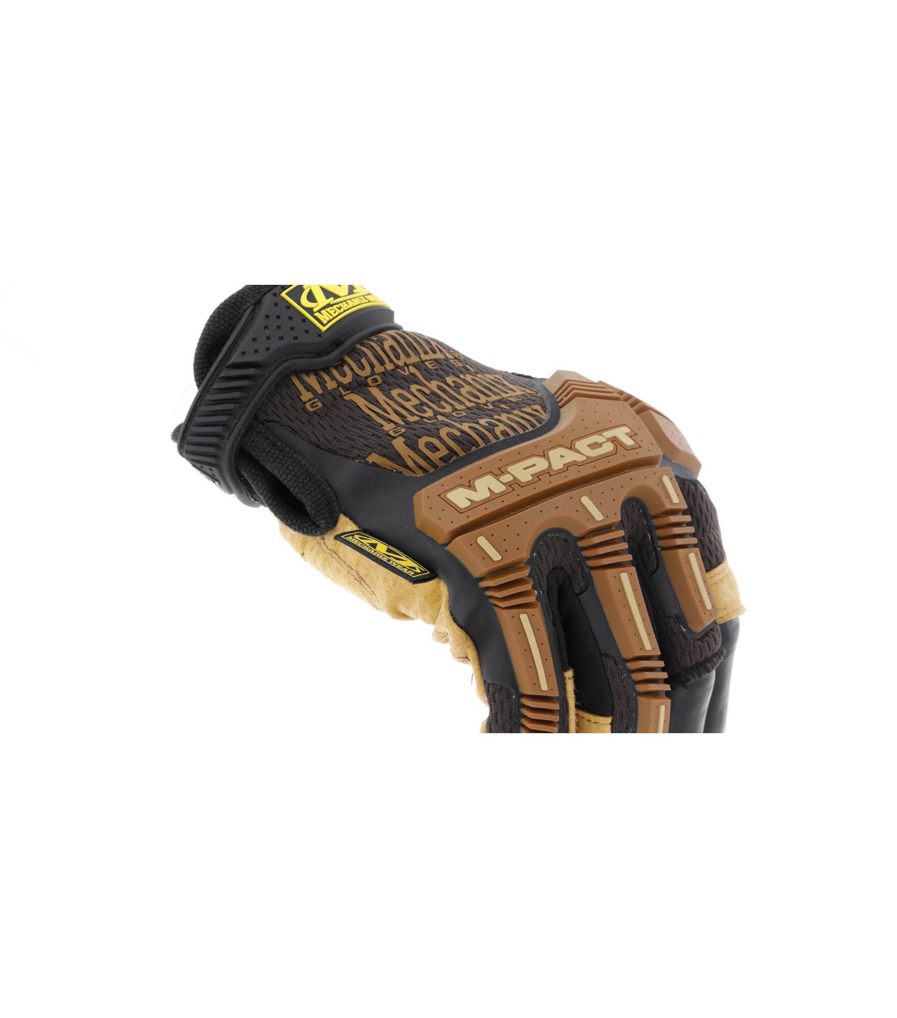 Mechanix Wear Leather M-Pact Fingerless Framer Gloves from GME Supply