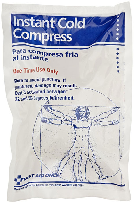 First Aid Only 6 Inch x 9 Inch Instant Cold Pack, Large, 1 Per Box from GME Supply