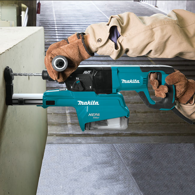 Makita 1 Inch AVT Rotary Hammer with HEPA Dust Extractor from GME Supply