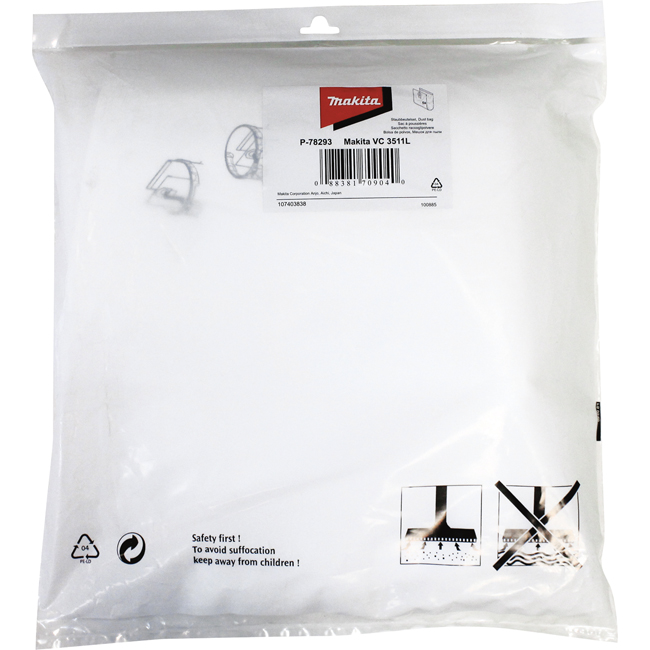 Makita Fleece Nano Filter Bag - Pack of 5 from GME Supply