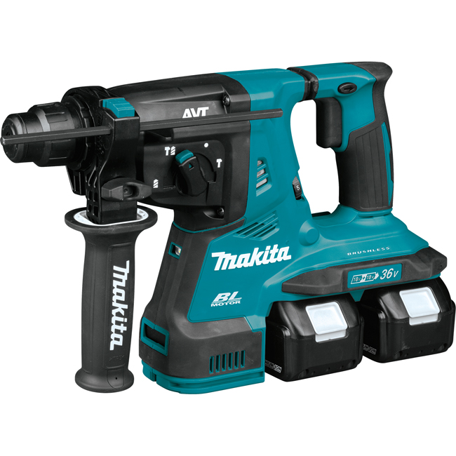 Makita 18V X2 LXT Lithium-Ion Brushless Cordless 1-1/8 Inch AVT Rotary Hammer Kit from GME Supply