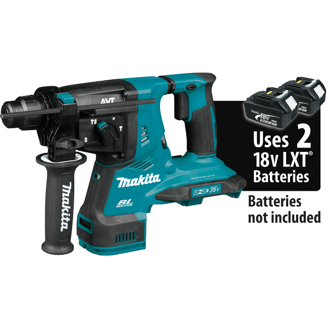 Makita 36V LXT Brushless 1-1/8 Inch AVT Rotary Hammer (Bare Tool) from GME Supply