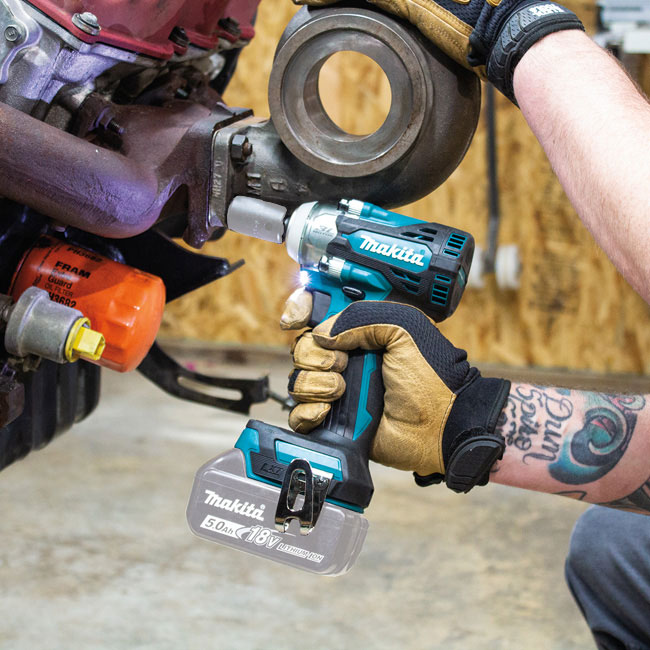 Makita 18V LXT Lithium-Ion Brushless Cordless 4-Speed 1/2 Inch Square Drive Impact Wrench with Detent Anvil (Bare Tool) from GME Supply