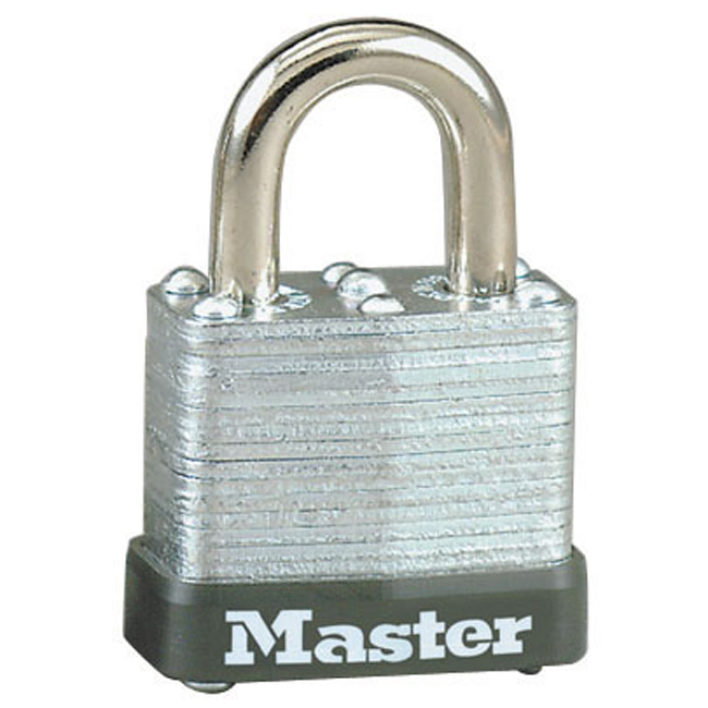 Master Lock 1-1/8 Inch (29mm) Wide Laminated Steel Warded Padlock (Keyed Alike) from GME Supply
