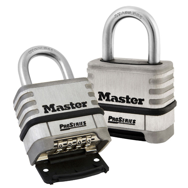 Master Lock 2-1/4 Inch (57mm) ProSeries Stainless Steel Resettable Combination Padlock from GME Supply
