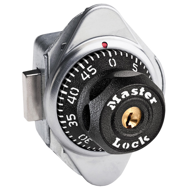 Master Lock Built-In Combination Lock for Lift Handle, Single Point, and Box Lockers with Key Control (Right Hinge) from GME Supply