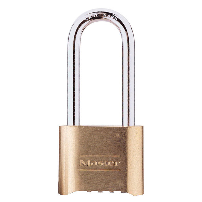 Master Lock 2 Inch (51mm) Brass Resettable Combination Padlock