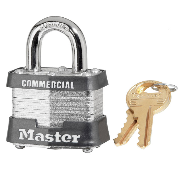 Master Lock 1-9/16 Inch (40mm) Laminated Steel Pin Tumbler Padlock from GME Supply