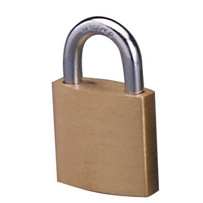 Master Lock 3/4 Inch (19mm) Brass V-Line Padlock (Keyed Alike) from GME Supply