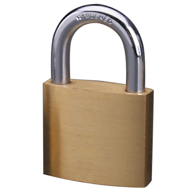 Master Lock 1-1/2 Inch (38mm) Brass V-Line Padlock (Keyed Alike) from GME Supply