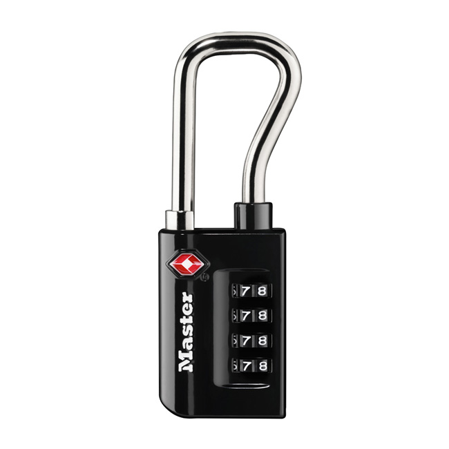 Master Lock 1-5/16 Inch (35mm) Resettable Numeric Combination TSA-Accepted Luggage Lock with Extended Reach Shackle from GME Supply