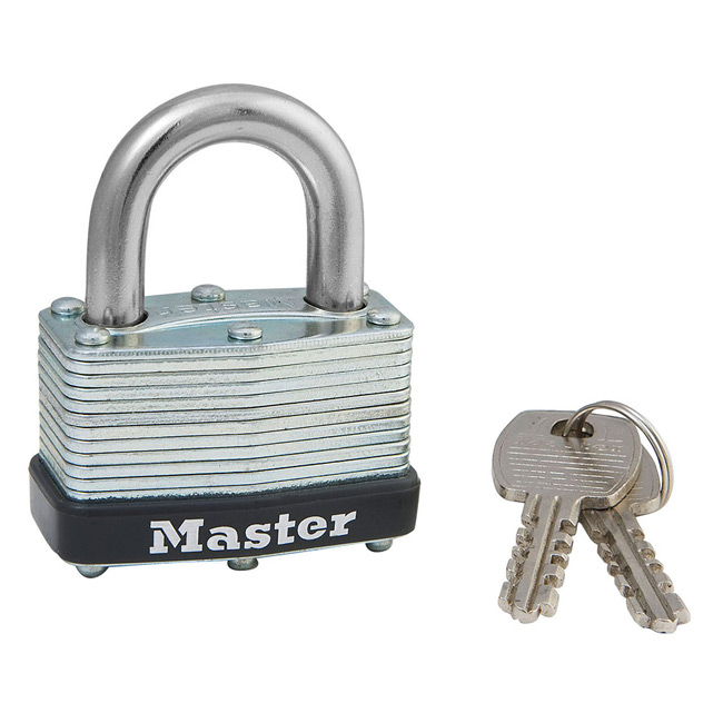 Master Lock 1-3/4 Inch (44mm) Laminated Steel Warded Padlock (Keyed Alike) from GME Supply