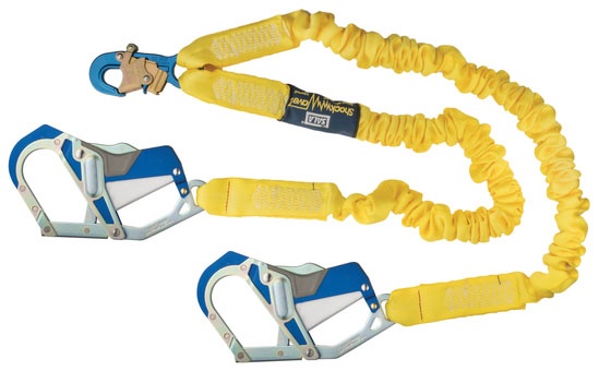 3M DBI Sala ShockWave2 Shock Absorbing Twin Leg Lanyard with Comfort Grip Hooks from GME Supply