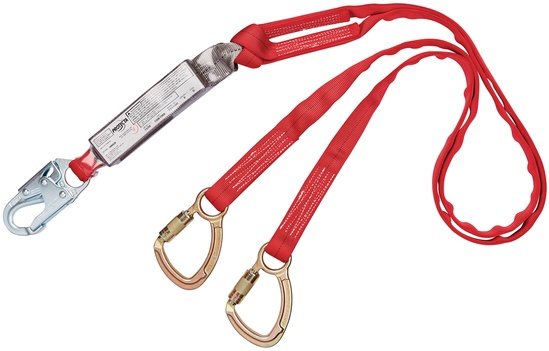 3M Protecta Pro Pack Tie-Back Shock Absorbing Twin Leg Lanyard from GME Supply