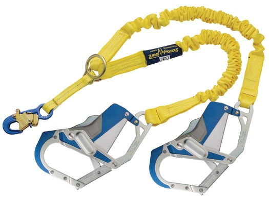 DBI Sala 1246418 ShockWave 2 Shock Absorbing Twin Lanyard/Comfort Grip from GME Supply