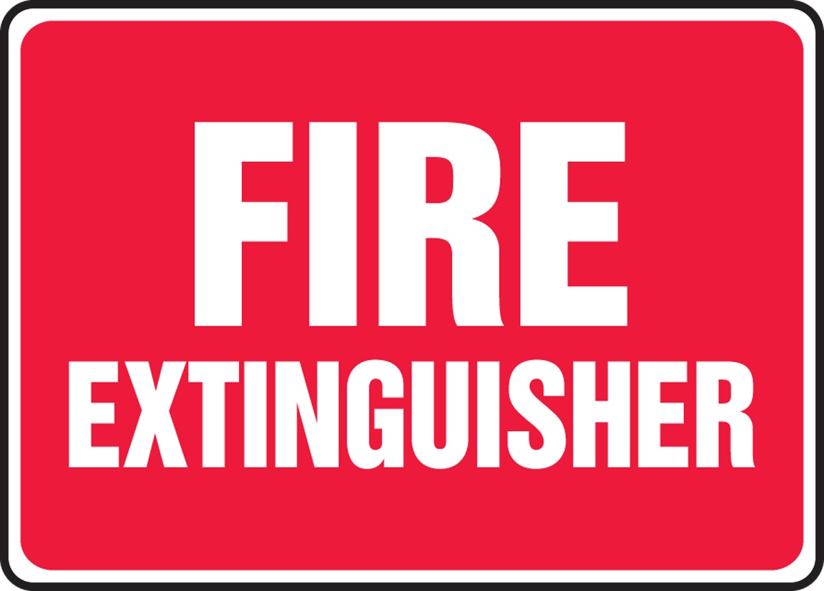 Accuform 'Fire Extinguisher' Sign from GME Supply