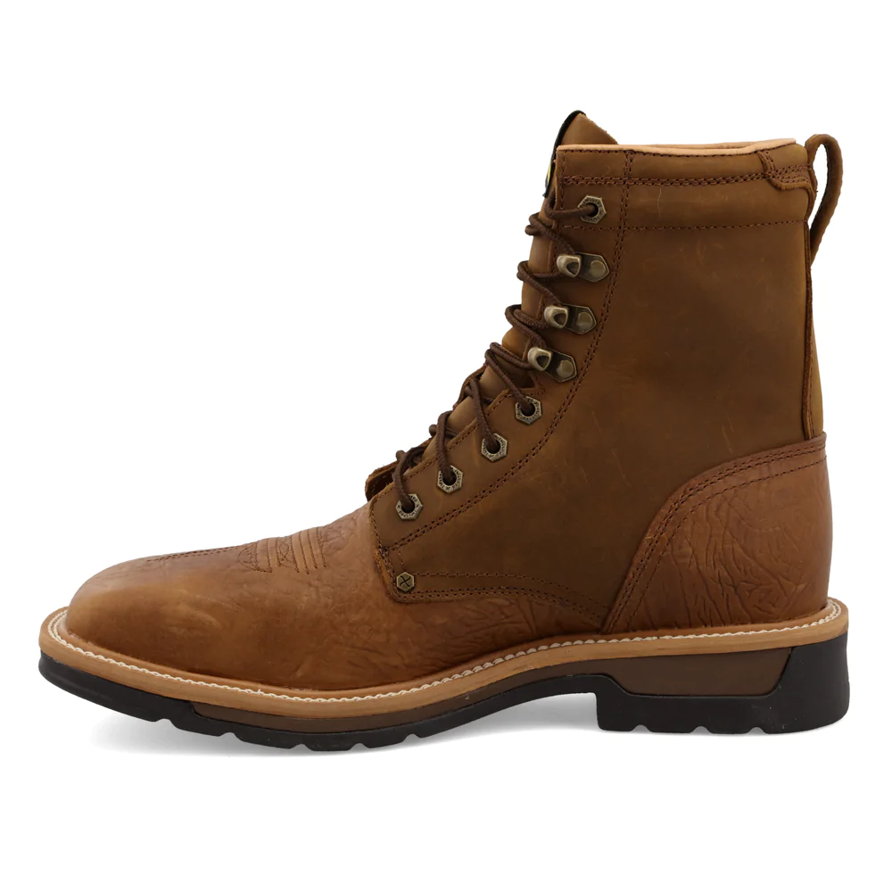 Twisted X Men's Western Lacer Lite 8 Inch Work Boots with Steel
