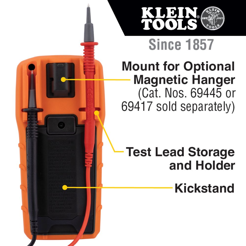 Klein Tools MM420 Digital Multimeter with TRMS Auto-Ranging from Columbia Safety