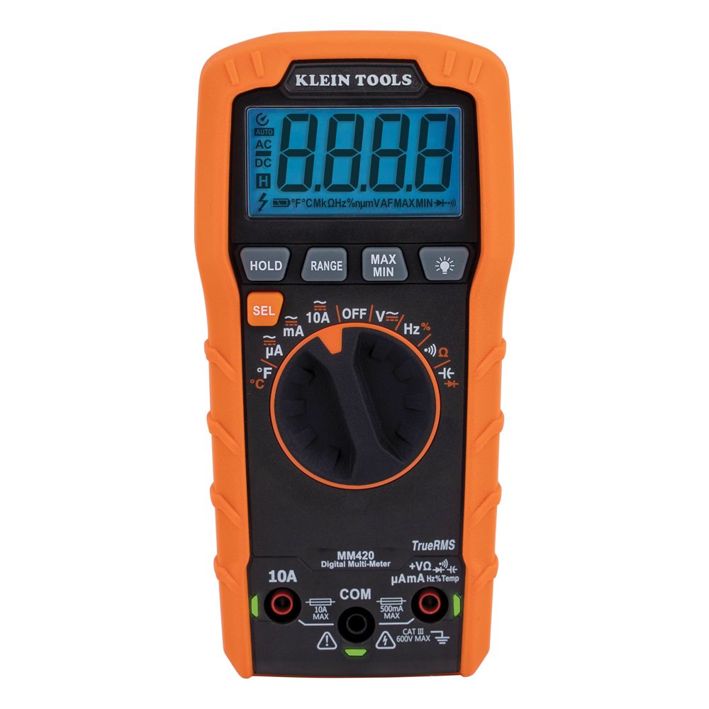 Klein Tools MM420 Digital Multimeter with TRMS Auto-Ranging from Columbia Safety
