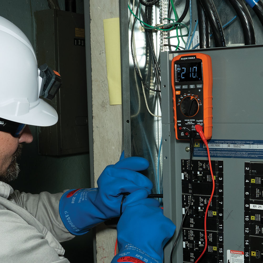 Klein Tools MM720 Digital Multimeter TRMS Auto-Ranging 1000V Temp Low Impedance  from GME Supply