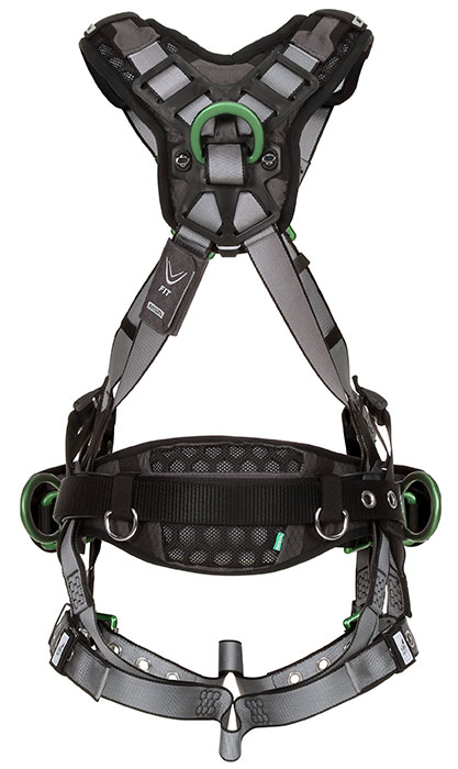 MSA V-FIT Construction Harness Back & Hip D-Rings, TB Leg Straps from GME Supply