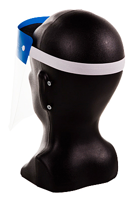 Clear Medical Full Face Protection Shield with Elastic Band  from GME Supply