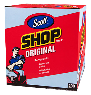 Scott Blue Shop Towels (Box of 200) from GME Supply