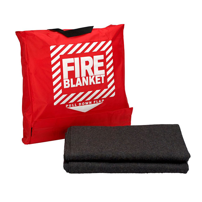First Aid Only Wool Fire Blanket in Hanging Pouch - 62 inches x 80 inches from GME Supply